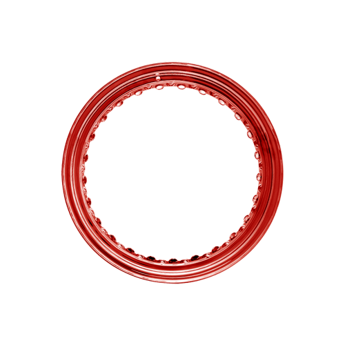 Omega Hoop - 50 Spoke - 17" x 6.25" - Gloss Red
