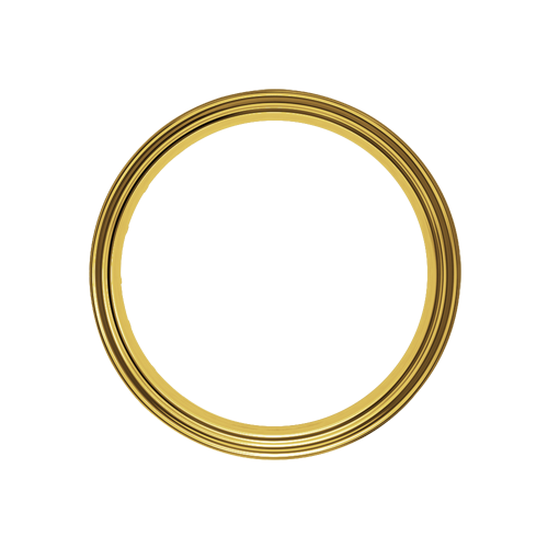Omega Hoop - 60 Spoke - 18" x 3.5" - Brass