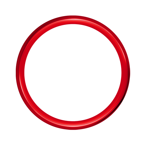 Omega Hoop - 60 Spoke - 21" x 3.5" - Candy Apple Red