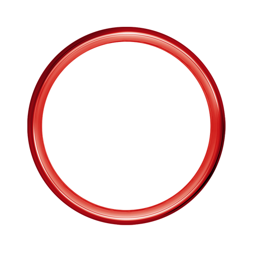 Omega Hoop - 60 Spoke - 21" x 3" - Gloss Red