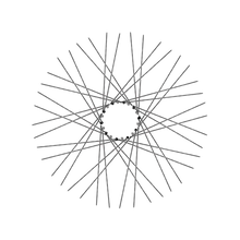 Load image into Gallery viewer, 40 Diamond Spokes - 21&quot; - Chrome