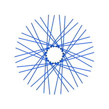 Load image into Gallery viewer, 40 Diamond Spokes - 21&quot; - Lolly Pop Blue