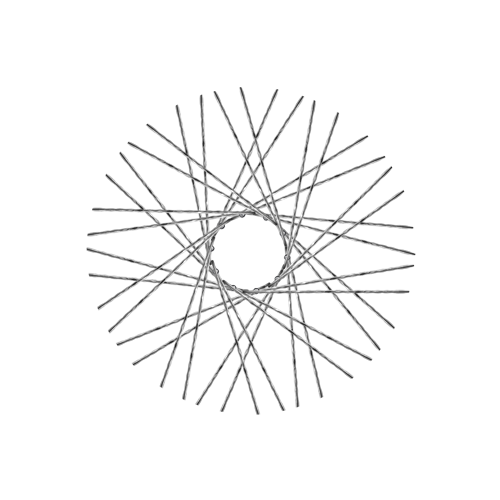 40 New Diamond Spokes - 18" - Chrome