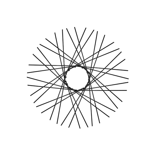 40 Smooth Spokes - 18" - Gloss Black