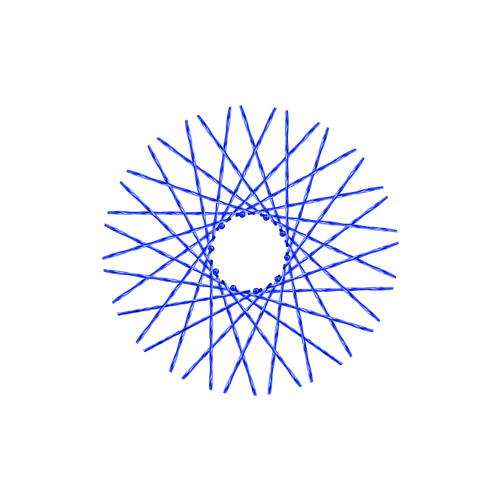 40 Twisted Spokes - 16" - Lolly Pop Blue