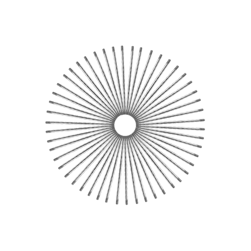 50 Diamond Spokes - 21" - Chrome