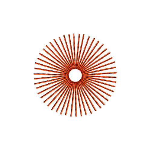 50 Jewel Spokes - 17" - Copper