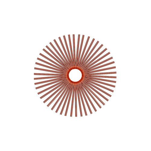 50 Smooth Spokes - 16" - Copper