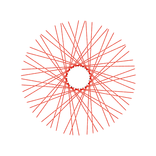 60 Diamond Spokes - 21" - Gloss Red