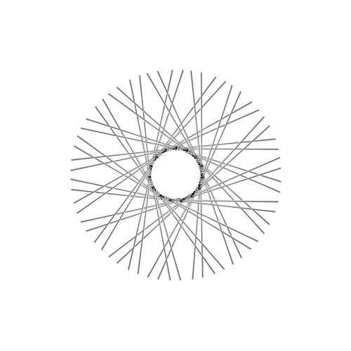 60 Smooth Spokes - 18" - Polish