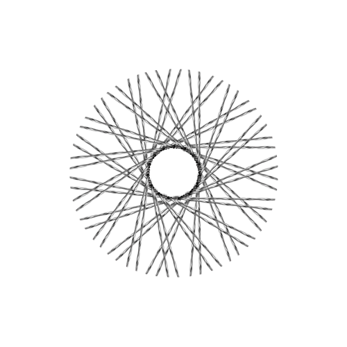 60 Twisted Spokes - 18" - Chrome
