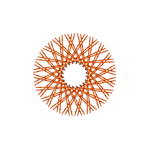 80 Twisted Spokes - 17" - Copper