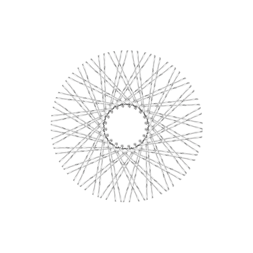 80 Twisted Spokes - 18" - Polish