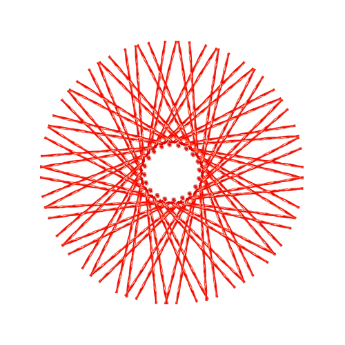 80 Twisted Spokes - 21" - Gloss Red