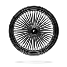 Load image into Gallery viewer, 16x3.5 Front Or Rear 50-Spoke Pre-Staged Custom Motorcycle Wheel (Steel, BCBB)