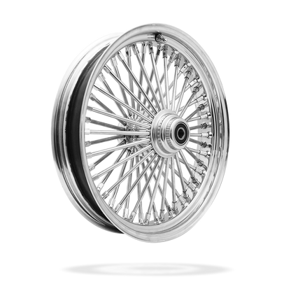 18x5.5 Rear 50-Spoke Pre-Made Custom Motorcycle Wheel (Steel, CCCC)
