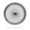 18x5.5 Rear 50-Spoke Pre-Made Custom Motorcycle Wheel (Steel, CCCC)