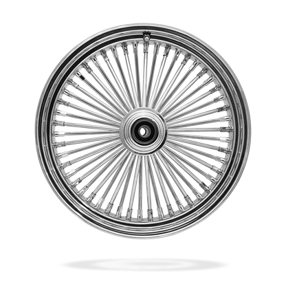 18x5.5 Rear 50-Spoke Pre-Made Custom Motorcycle Wheel (Steel, CCCC)