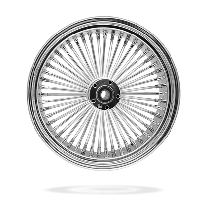 18x5.5 Rear 50-Spoke Pre-Made Custom Motorcycle Wheel (Steel, CCCC)