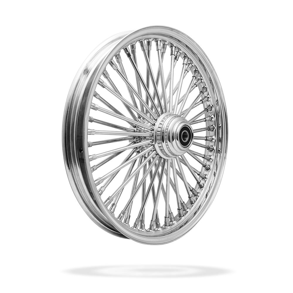 19x2.15 Front 50-Spoke Pre-Made Custom Motorcycle Wheel (Steel, CCCC)