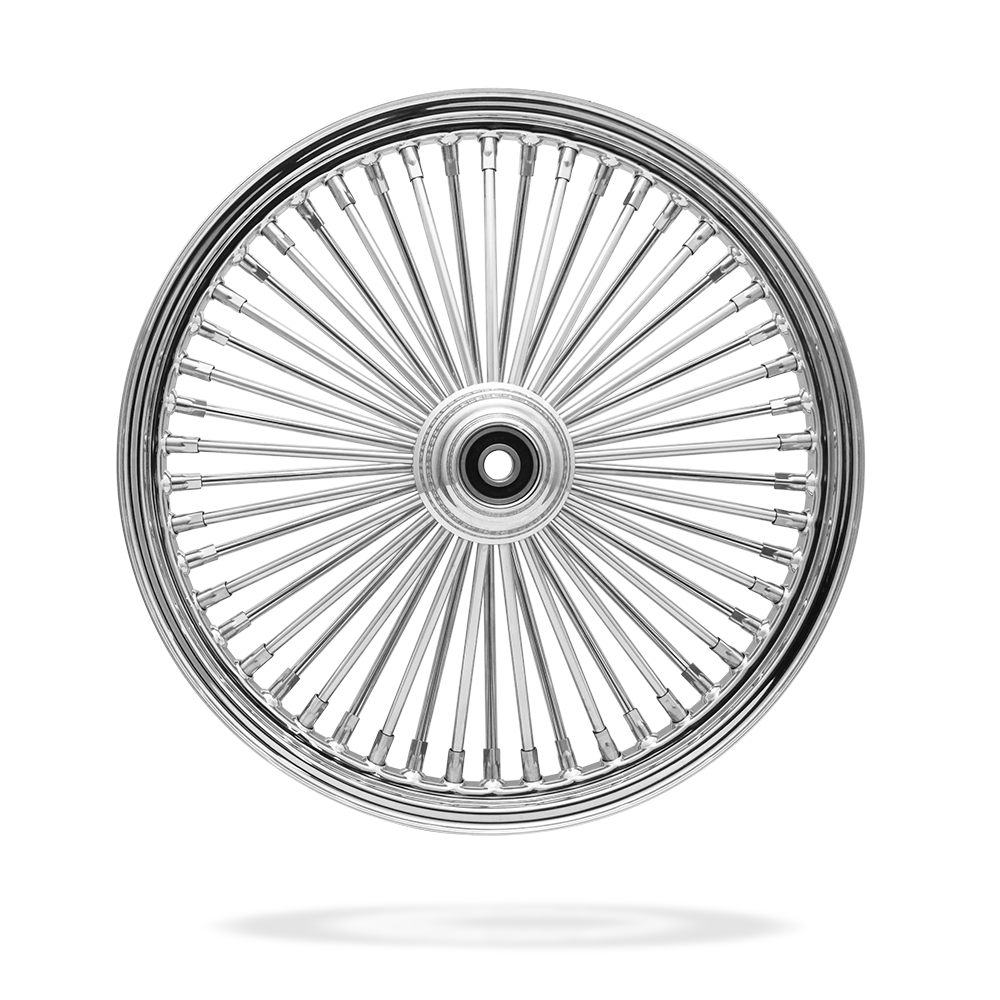 19x2.15 Front 50-Spoke Pre-Made Custom Motorcycle Wheel (Steel, CCCC)