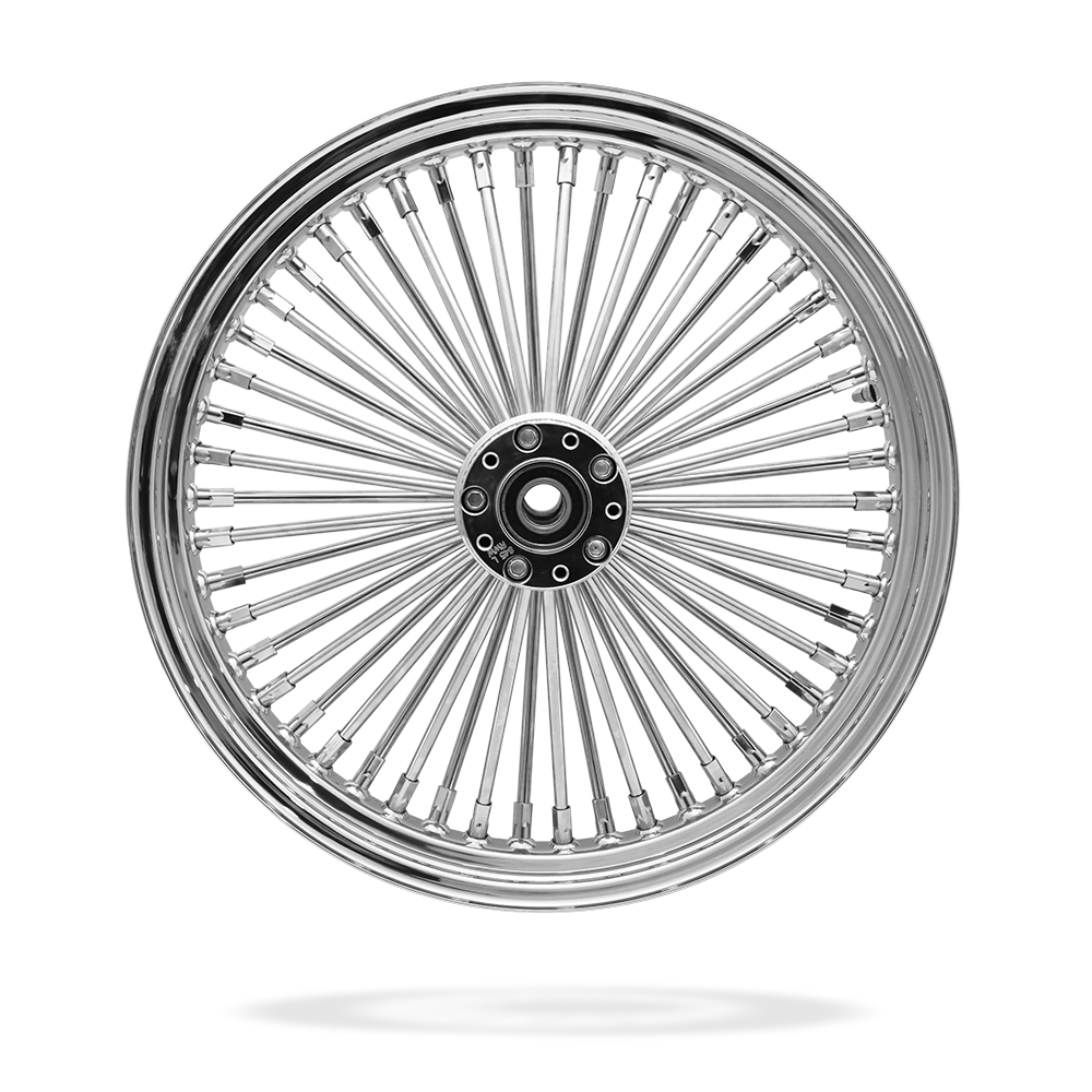 19x3 Front Or Rear 50-Spoke Pre-Made Custom Motorcycle Wheel (Steel, CCCC)