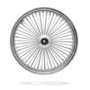 21x3.5 Front Or Rear 50-Spoke Pre-Made Custom Motorcycle Wheel (Steel, CCCC)