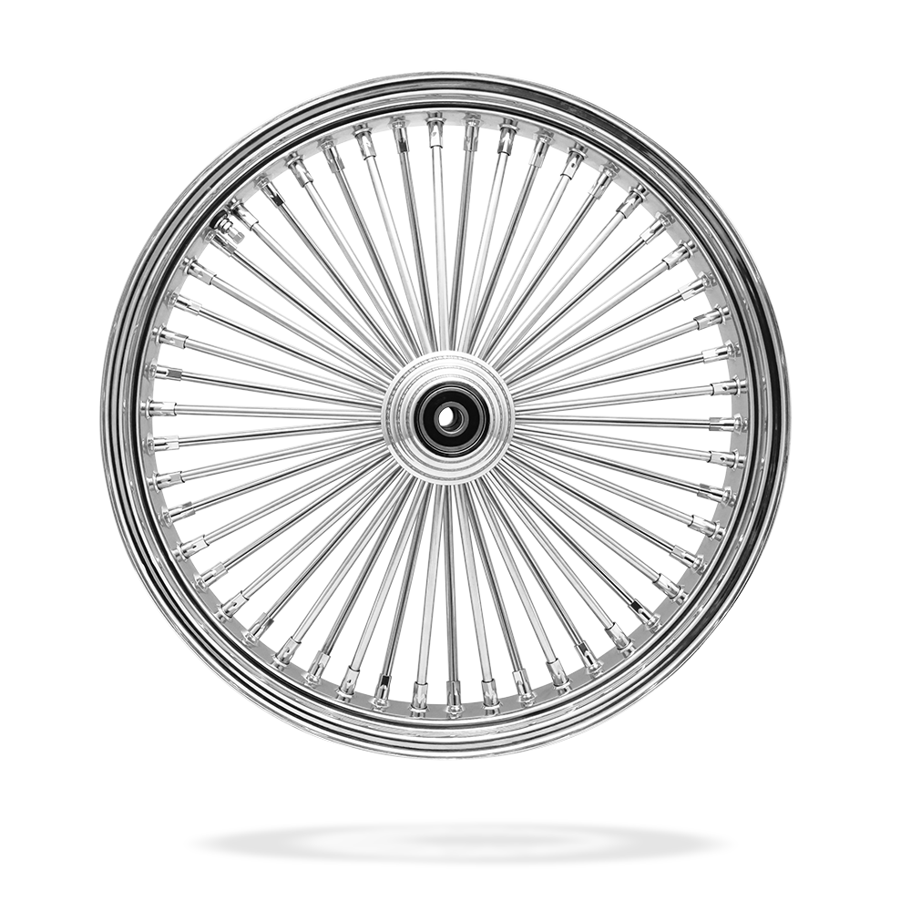 21x3.5 Front Or Rear 50-Spoke Pre-Made Custom Motorcycle Wheel (Steel, CCCC)