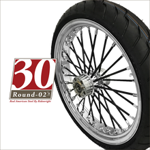 Load image into Gallery viewer, Fat 30-Round-02&#39;s&quot; Fat 30-Spoke Motorcycle Wheel