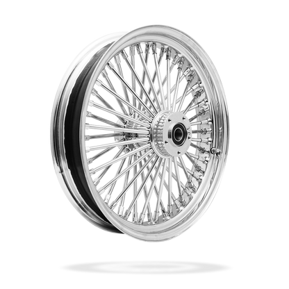 18x3.5 Front Or Rear 50-Spoke Pre-Made Custom Motorcycle Wheel (Steel, CCCC)