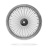 18x3.5 Front Or Rear 50-Spoke Pre-Made Custom Motorcycle Wheel (Steel, CCCC)