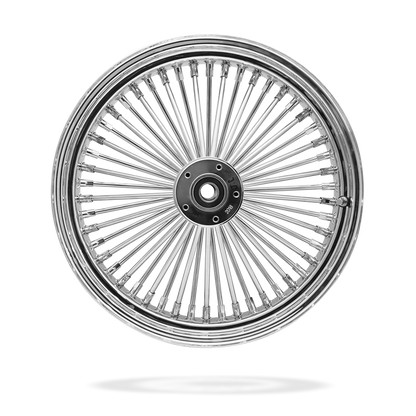 18x3.5 Front Or Rear 50-Spoke Pre-Made Custom Motorcycle Wheel (Steel, CCCC)