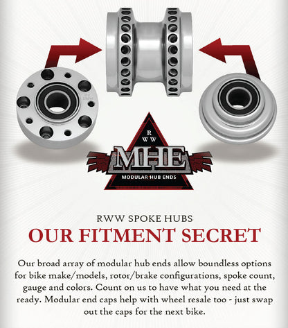 19x3 Front Or Rear 60-Spoke Pre-Made Custom Motorcycle Wheel (Steel, CCCC)