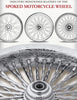 16x3.5 Front Or Rear 50-Spoke Pre-Staged Custom Motorcycle Wheel (Steel, BCBB)