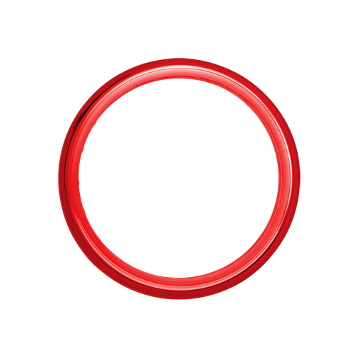 Exotica Hoop - 80 Spoke - 18" x 3.5" - Gloss Red