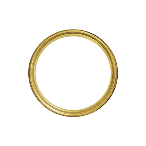 Omega Hoop - 40 Spoke - 16" x 3.5" - Brass