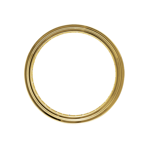 Omega Hoop - 40 Spoke - 18" x 3.5" - Brass