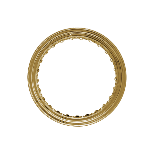 Omega Hoop - 50 Spoke - 17" x 6.25" - Brass