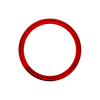 Omega Hoop - 60 Spoke - 17" x 3.5" - Candy Apple Red