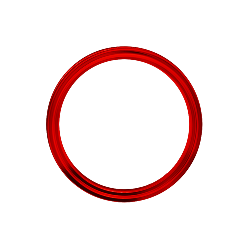 Omega Hoop - 60 Spoke - 17" x 3.5" - Candy Apple Red