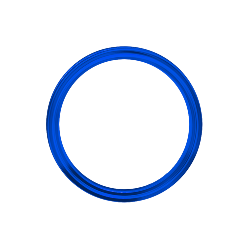 Omega Hoop - 60 Spoke - 17" x 3.5" - Lolly Pop Blue