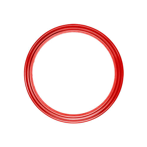 Omega Hoop - 60 Spoke - 18" x 3.5" - Gloss Red