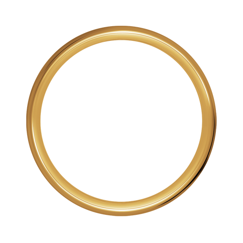 Omega Hoop - 60 Spoke - 21" x 3.5" - Brass