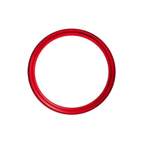 Omega Hoop - 80 Spoke - 16" x 3.5" - Candy Apple Red