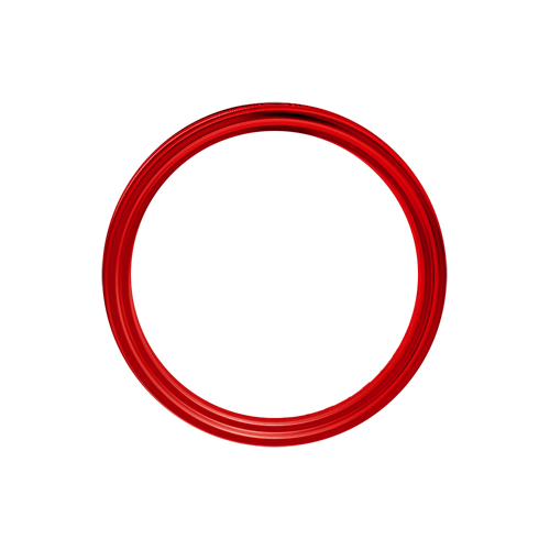 Omega Hoop - 80 Spoke - 17" x 6.25" - Candy Apple Red