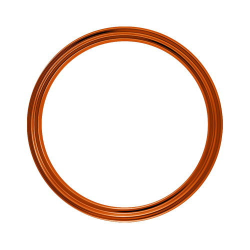 Omega Hoop - 80 Spoke - 21" x 3" - Copper