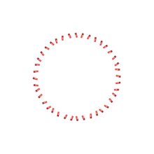 Load image into Gallery viewer, 40 Spoke Nips - Gloss Red