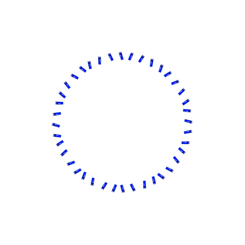40 Spoke Nips - Lolly Pop Blue