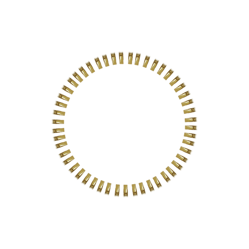 50 Spoke Nips - Brass