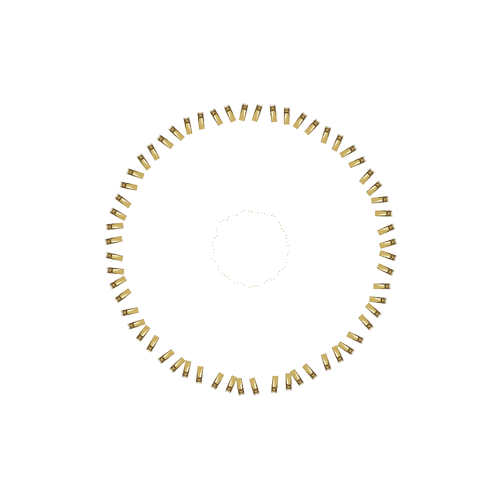 60 Spoke Nips - Brass